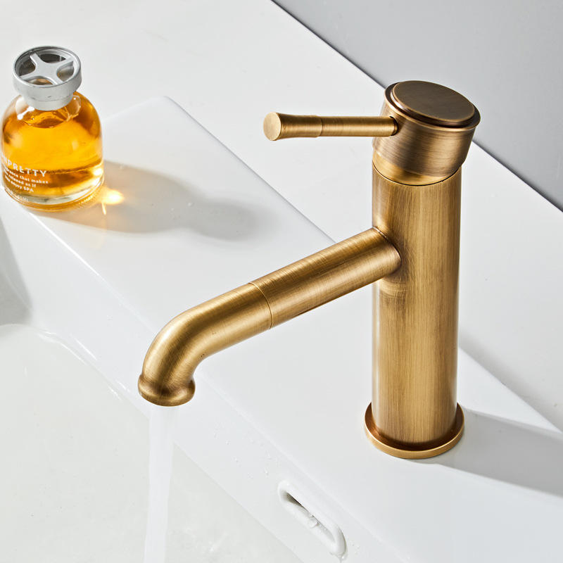 Robinet de lavabo B205BR en laiton bronze brossé collection Artemis