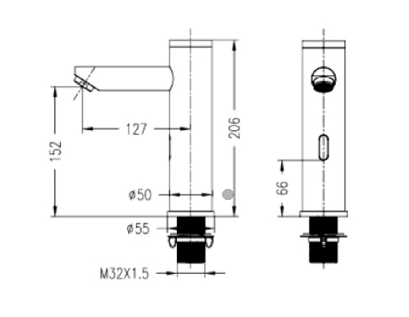 ROBINET LAVABO INFRAROUGE 019 DORE BROSSE COLLECTION SCAMANDRE