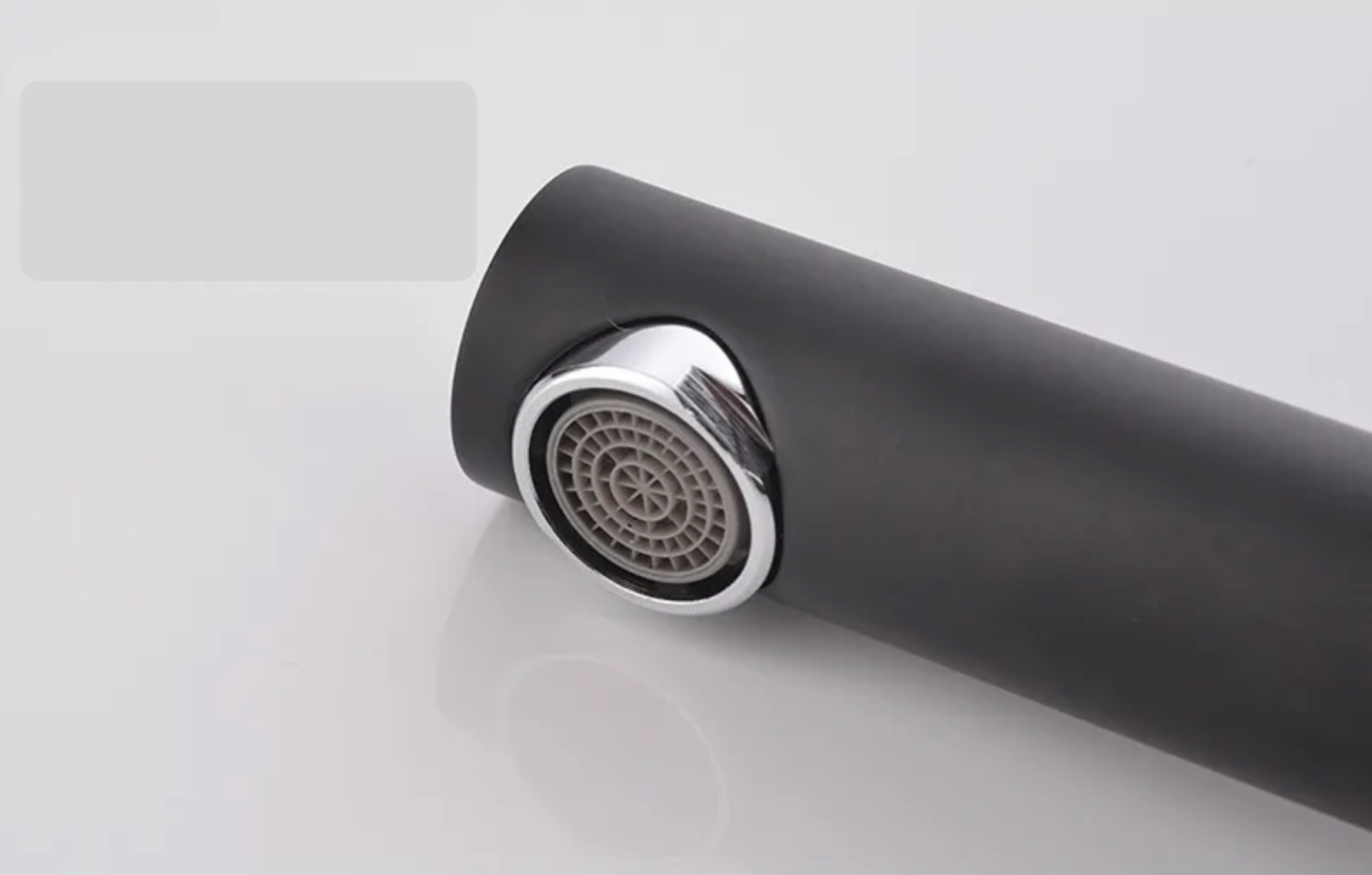 Deck-mounted sink faucet in matte black brass BNF605B Céphise collection
