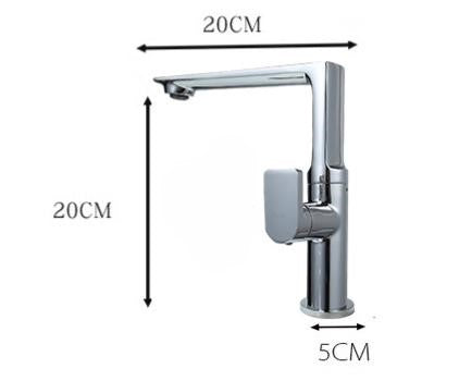 Grifo de cocina 034 en latón blanco de la colección Argolid