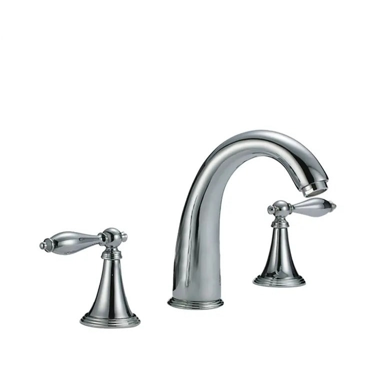 Robinet de baignoire 3 trous 100 chromé HUDOR — vue principale
