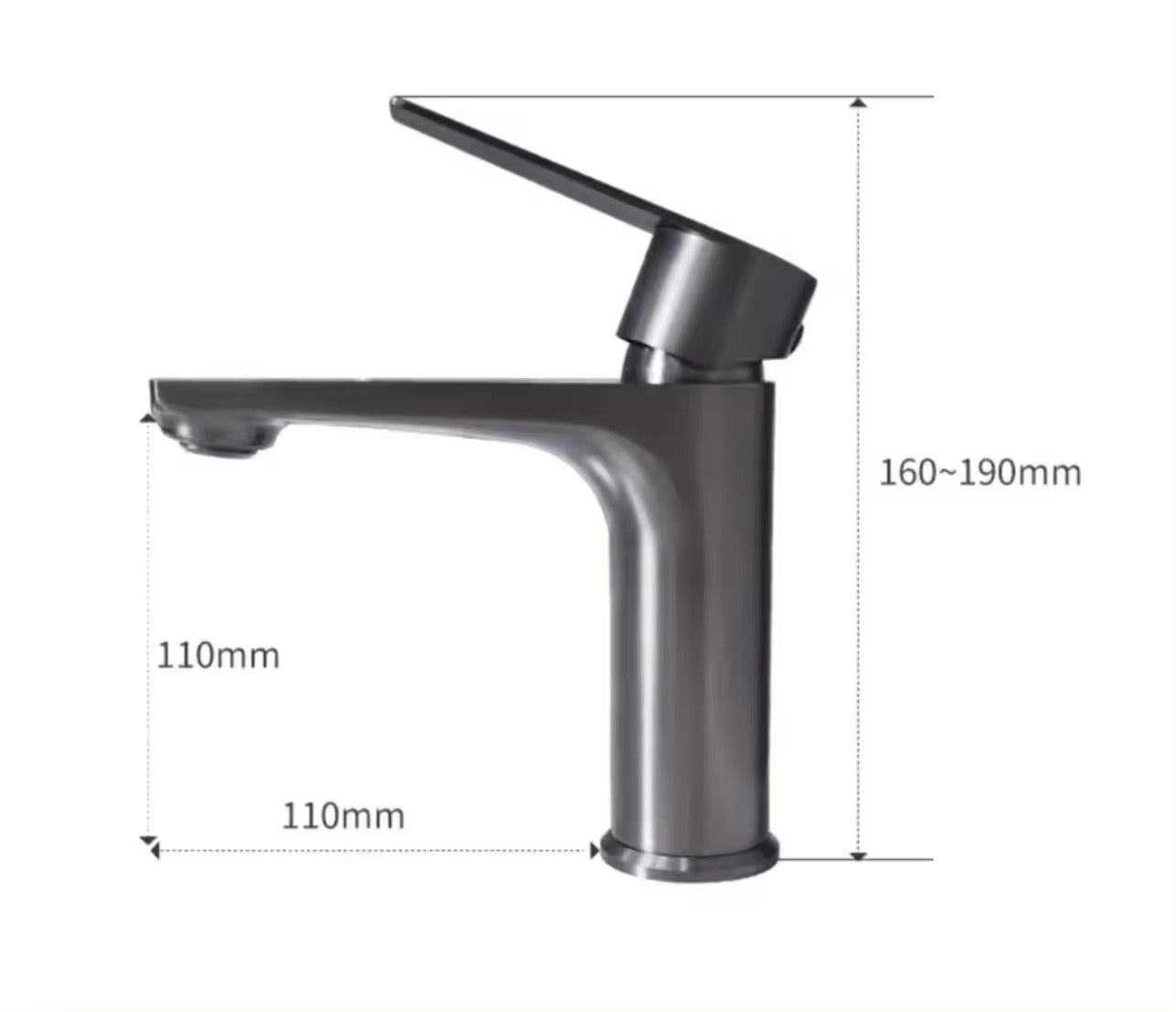 Robinet de lavabo 060 en laiton doré brossé collection Scamandre