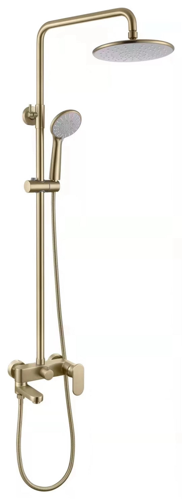 COLONNE DE DOUCHE DORÉE BROSSÉE (OR MAT) SC008 COLLECTION SCAMANDRE