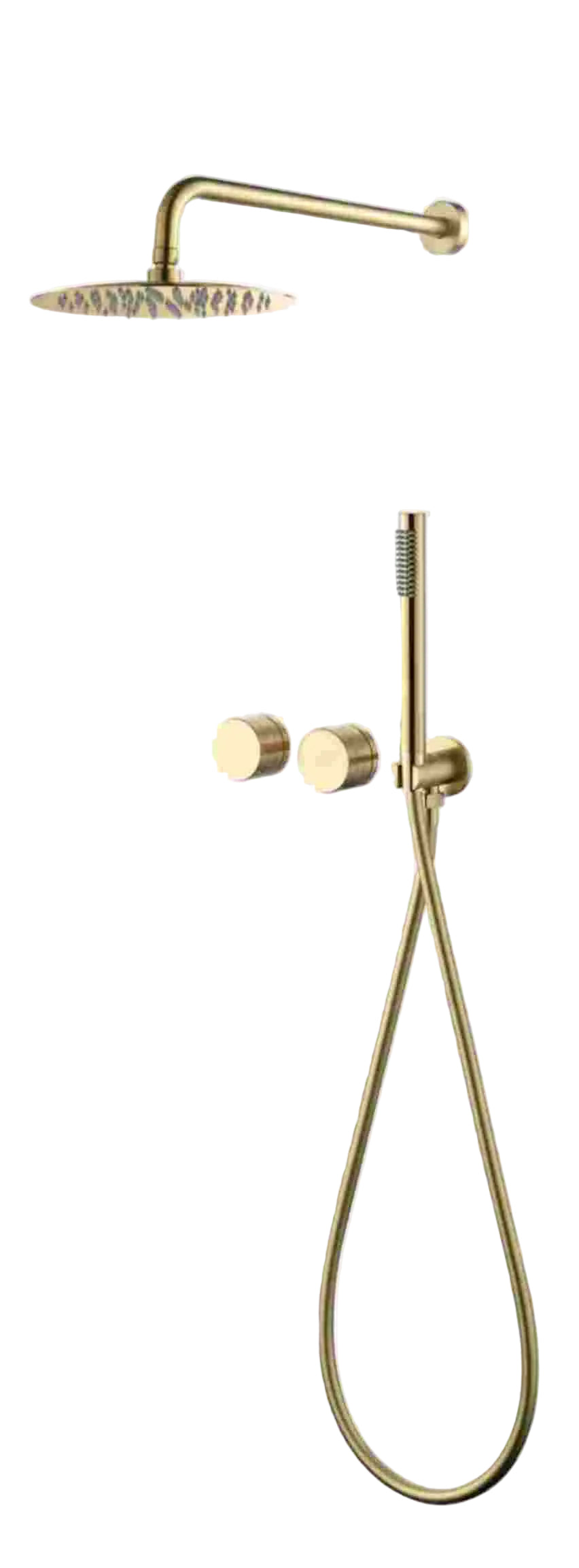 COMPOSITION DE DOUCHE SC44 EN LAITON DORÉE BROSSÉE (OR MAT) COLLECTION SCAMANDRE
