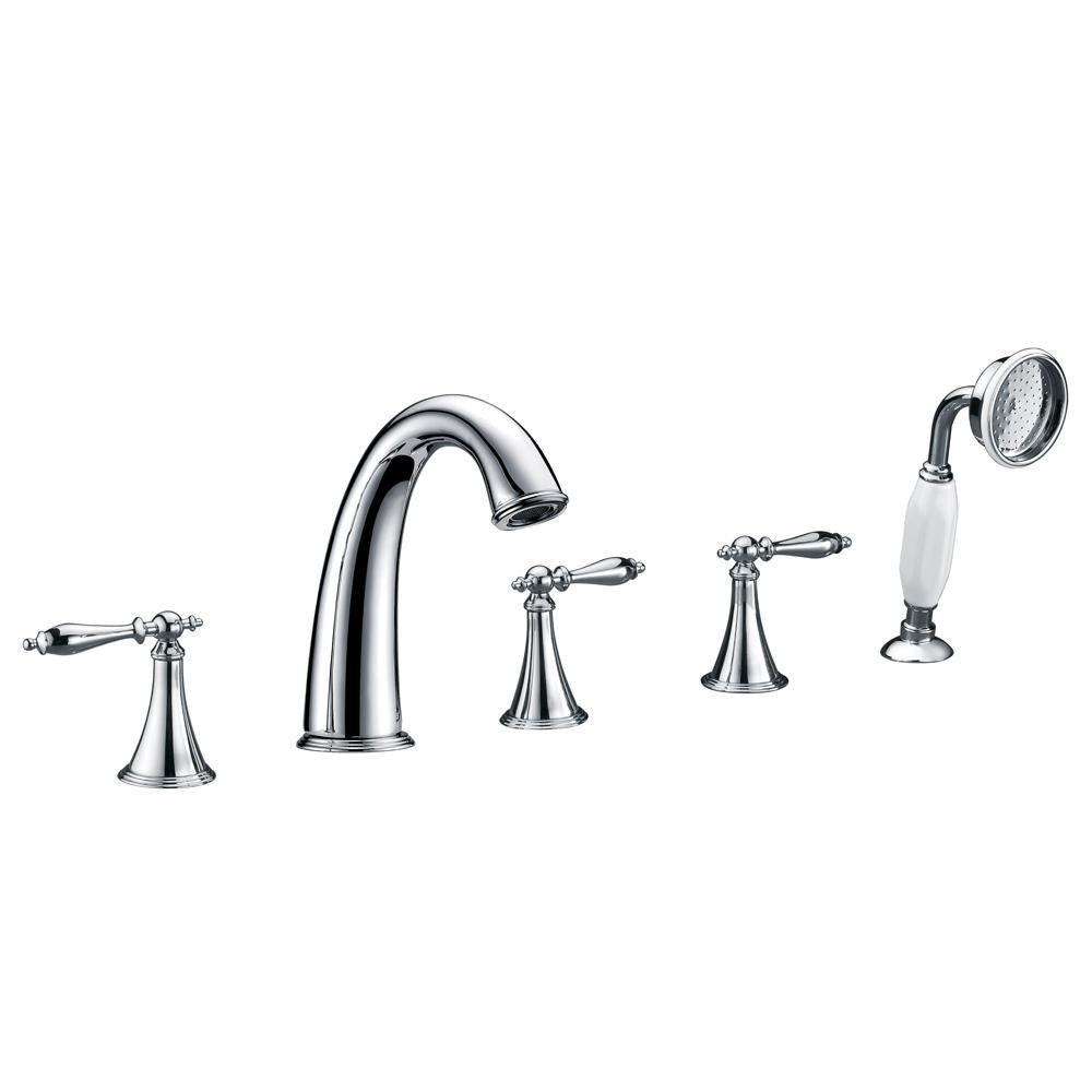 Robinet de baignoire sur plage 013 en laiton chromé collection Erymanthe