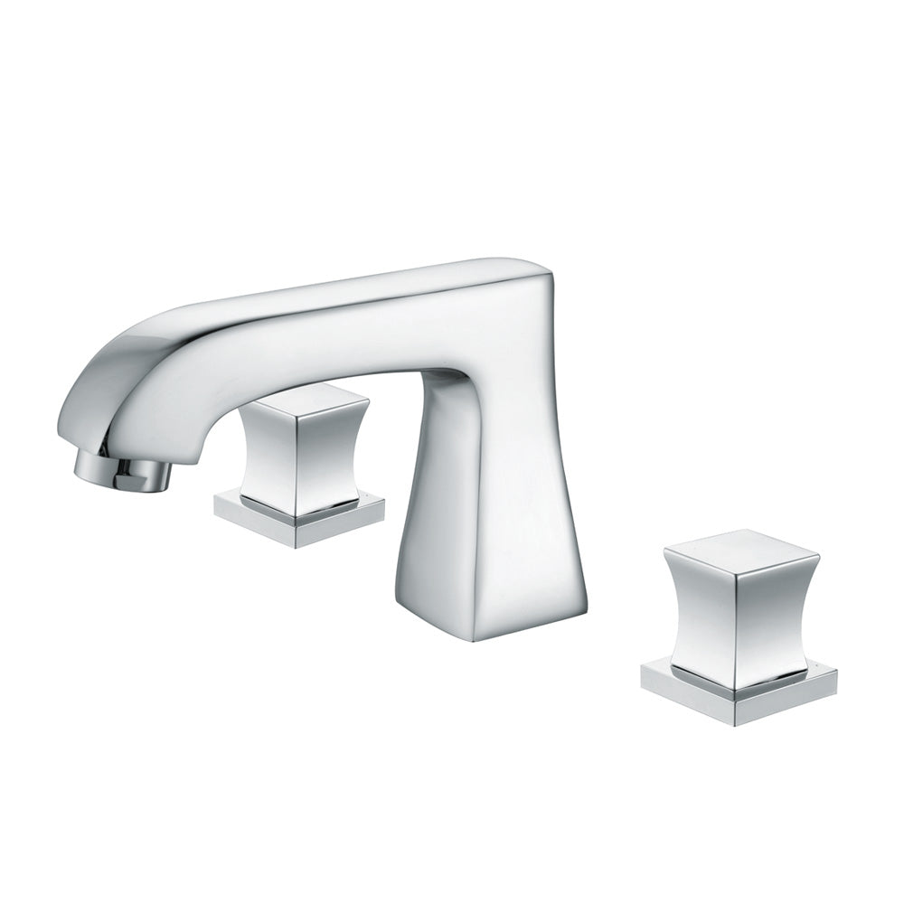 Deck-mounted sink faucet 009 in chrome-plated brass Enipée collection