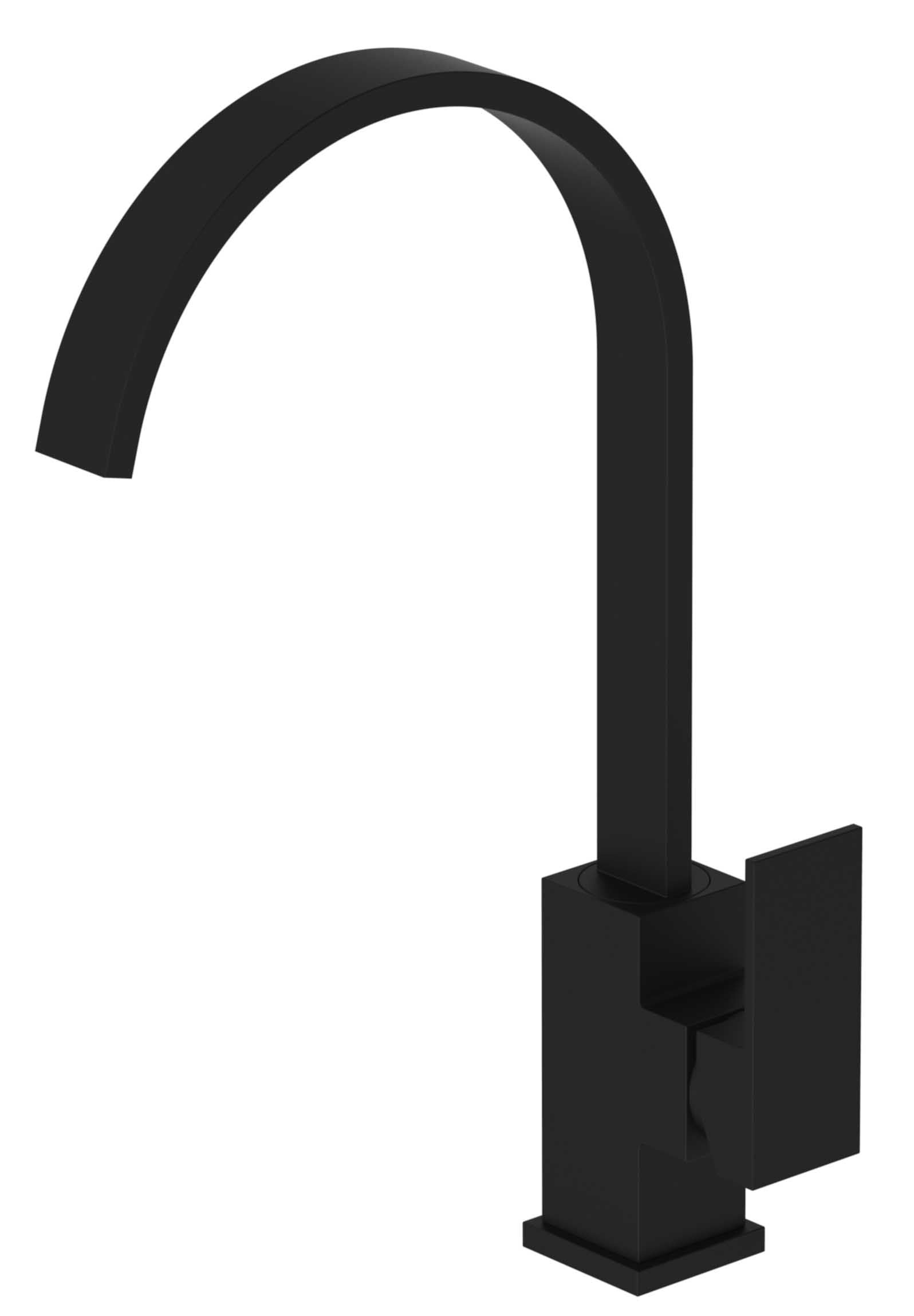 Robinet de cuisine 008 en laiton noir collection Alphée