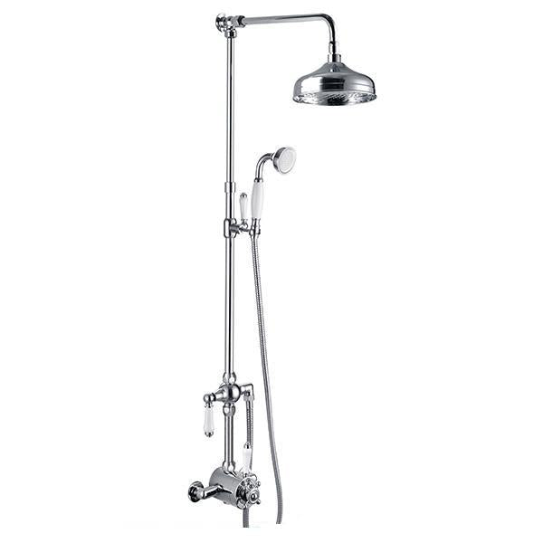 Columna de ducha SC1211 en latón cromado de la colección Erymanthe
