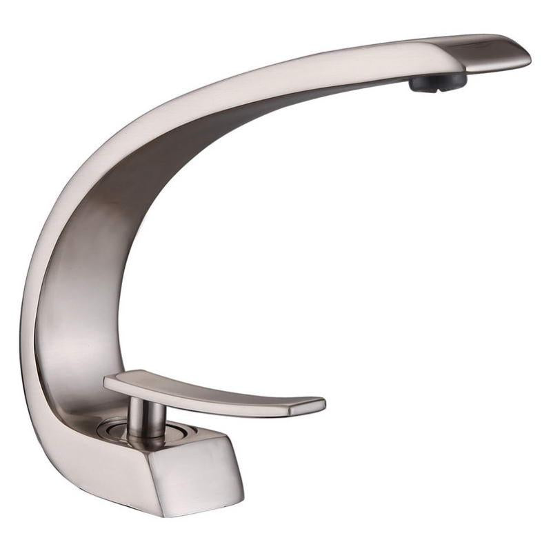 ROBINET DE LAVABO SUR PLAGE EN LAITON NICKEL BROSSÉ COLLECTION EAS