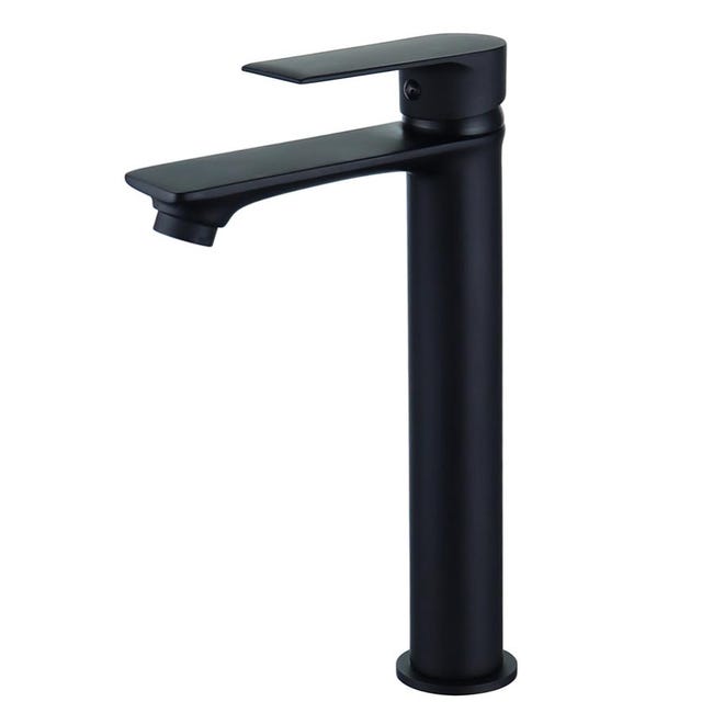 ROBINET DE LAVABO SURÉLEVÉ SUR PLAGE 20 EN LAITON NOIR COLLECTION CÉPHISE