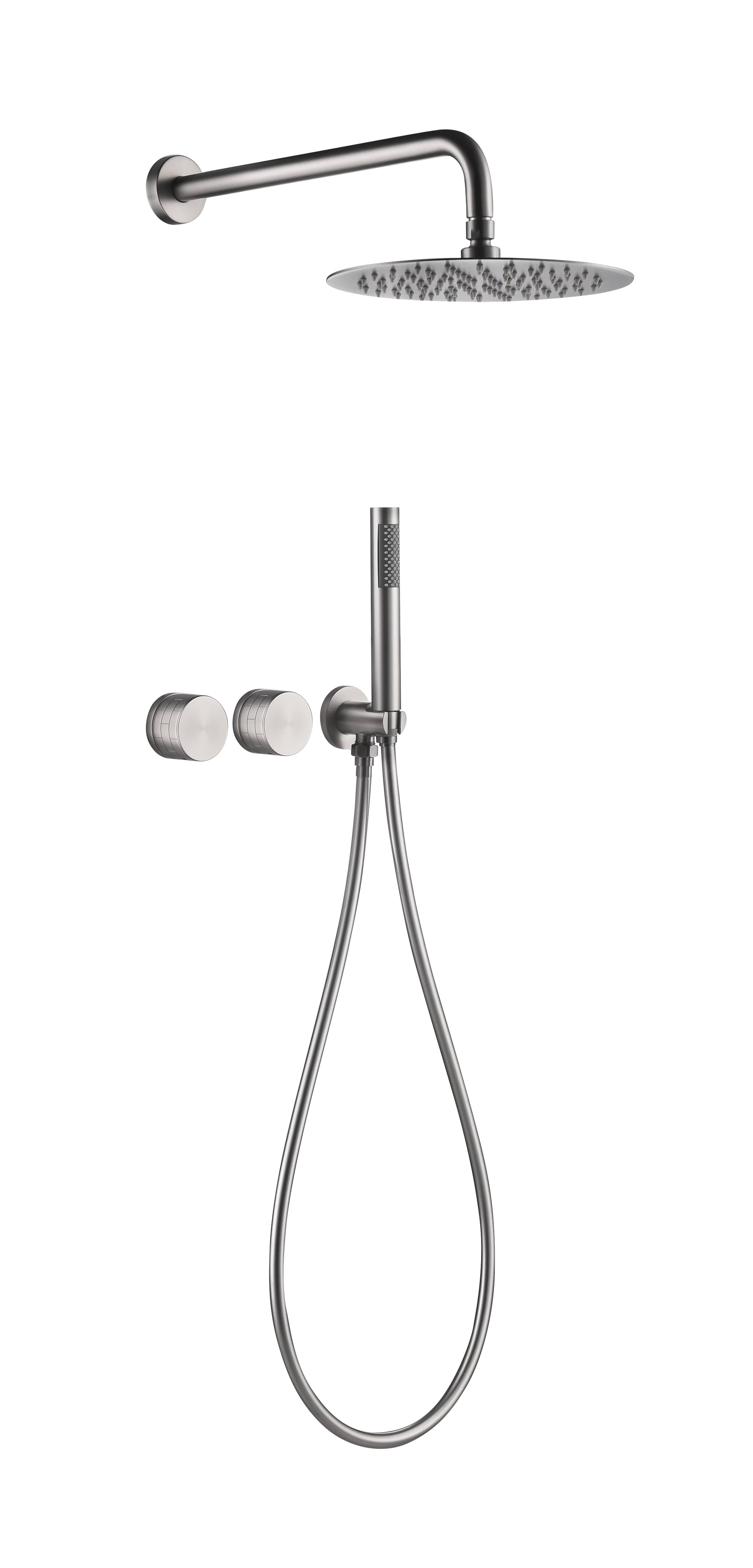 COMPOSITION DE DOUCHE SC54 EN LAITON NICKEL BROSSÉE COLLECTION Eas
