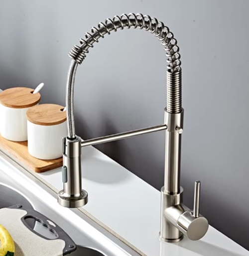 Erymanthe collection 810 chrome kitchen faucet with removable head