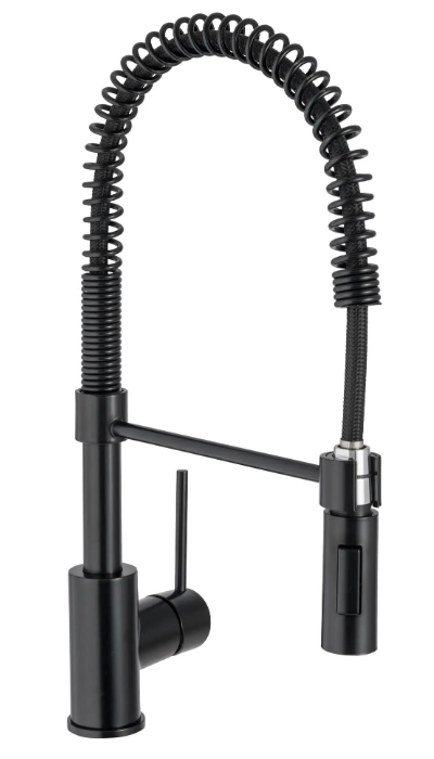 Robinet de cuisine 010 en laiton noir collection Céphise