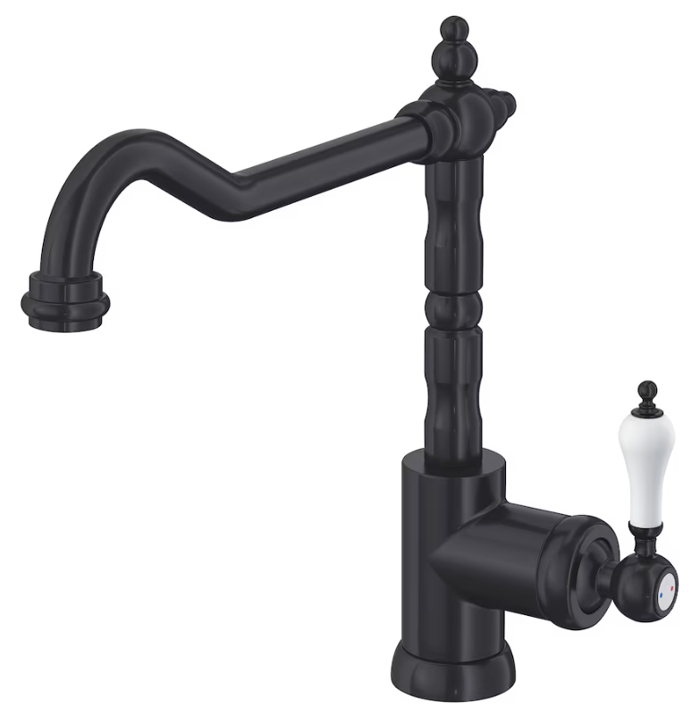 Robinet de cuisine en laiton 025 en laiton black collection Céphise