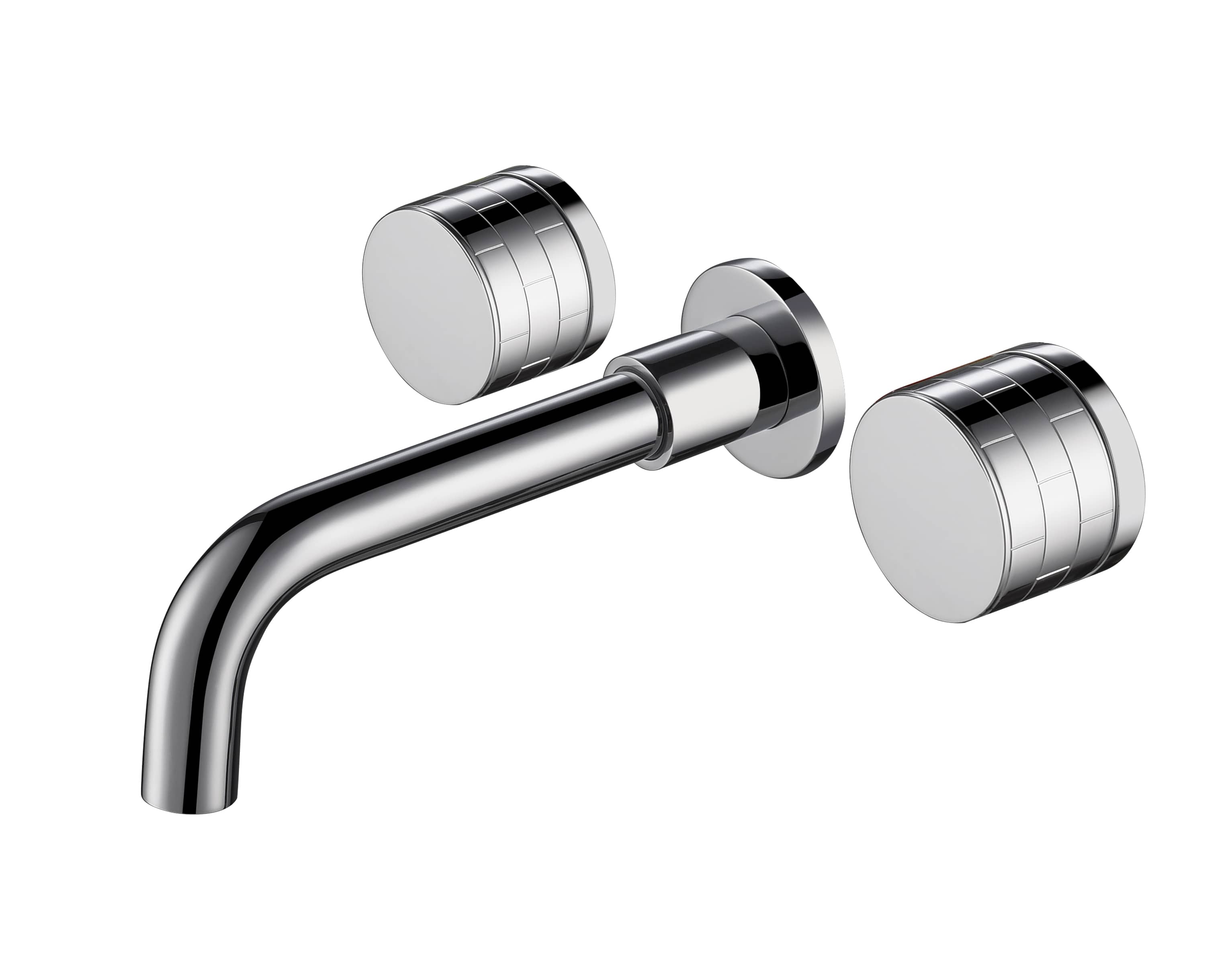 Grifo de lavabo de pared colección Erymanthe 052 en latón cromado