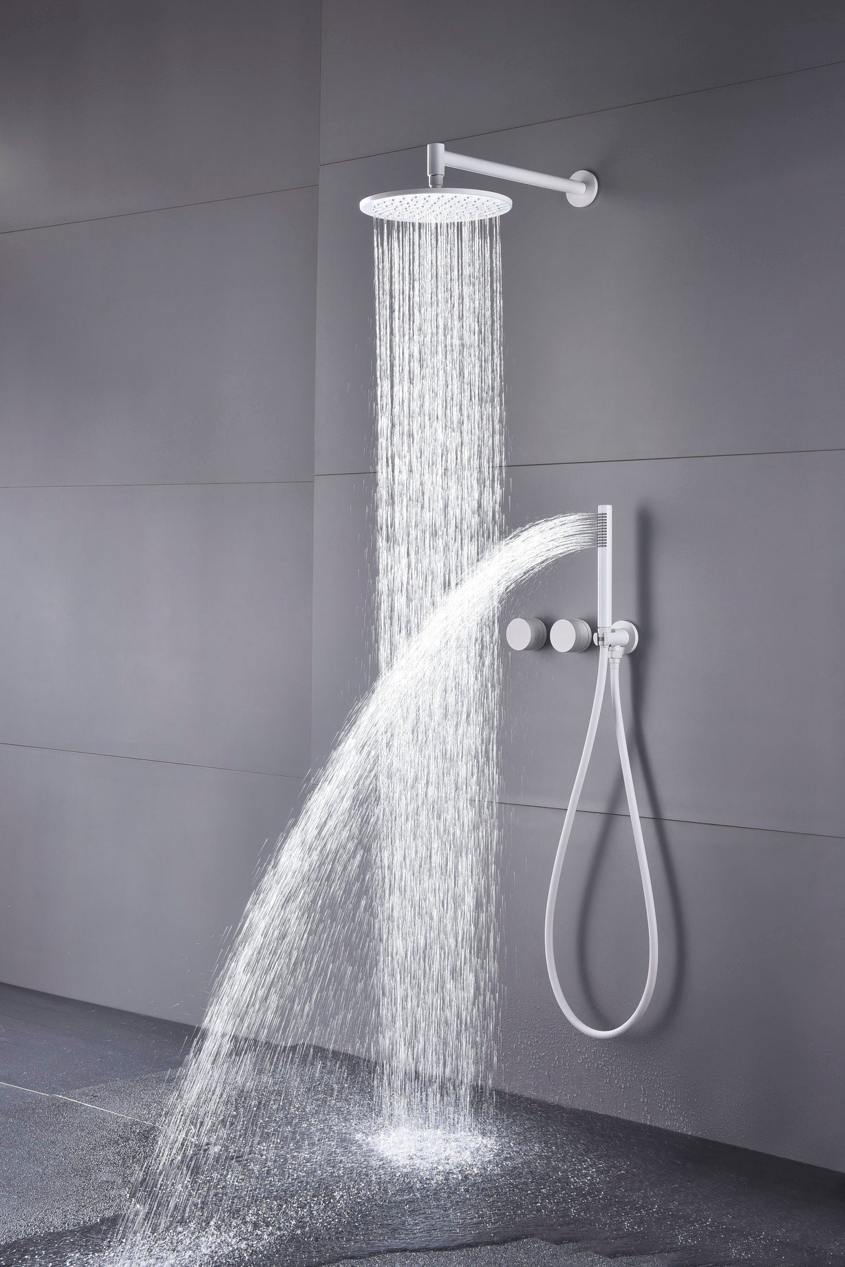 Composition de douche SC74 en laiton blanc collection argolide