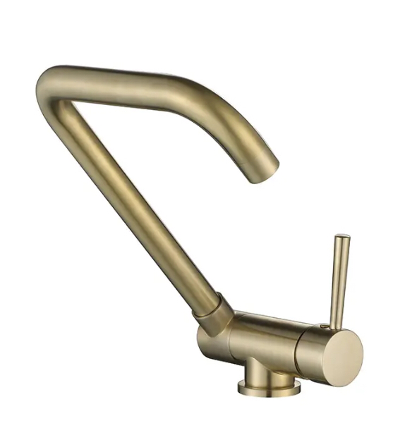 ROBINET DE CUISINE RABATTABLE W05 DORé BROSSé COLLECTION SCAMANDRE