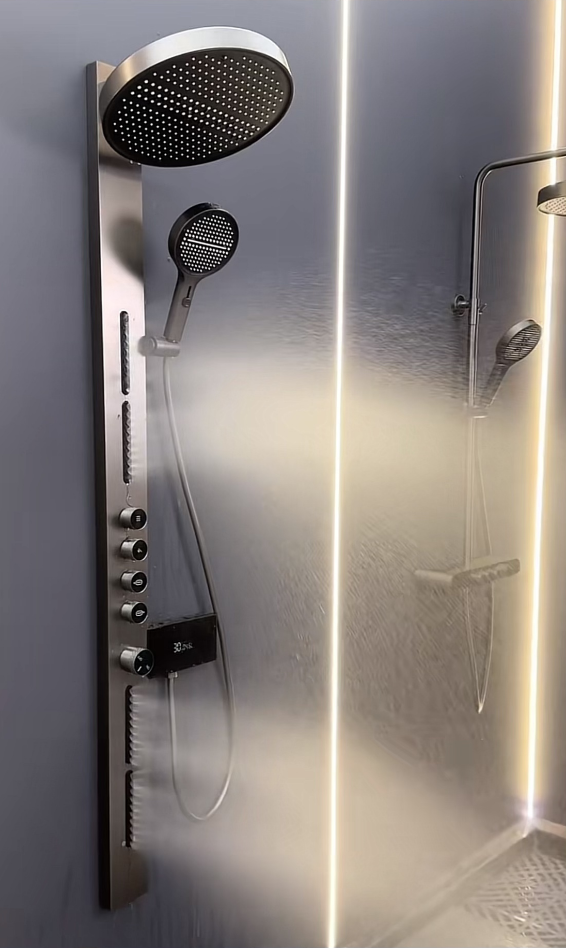 Colonne de Douche new batch 40002 Gunmetal | HUDOR