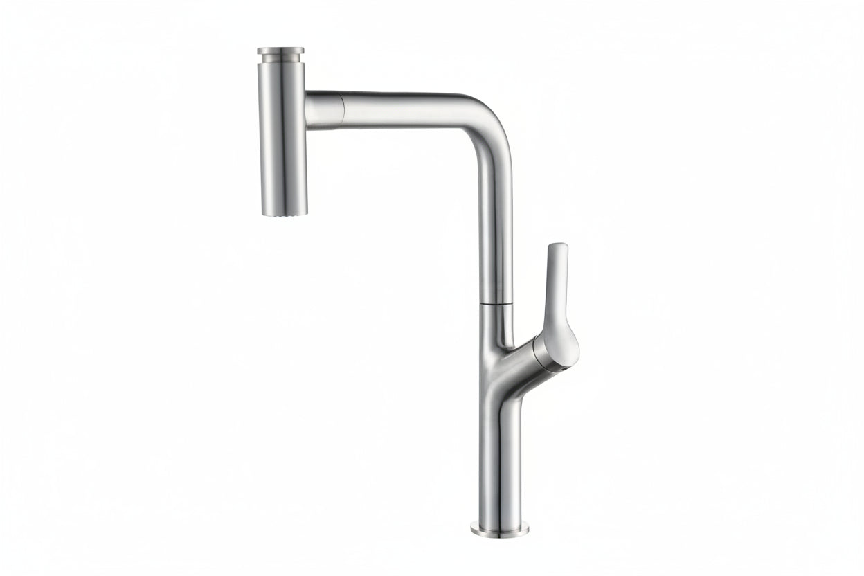 Robinet Cuisine Nickel Brossé HUDOR — vue principale