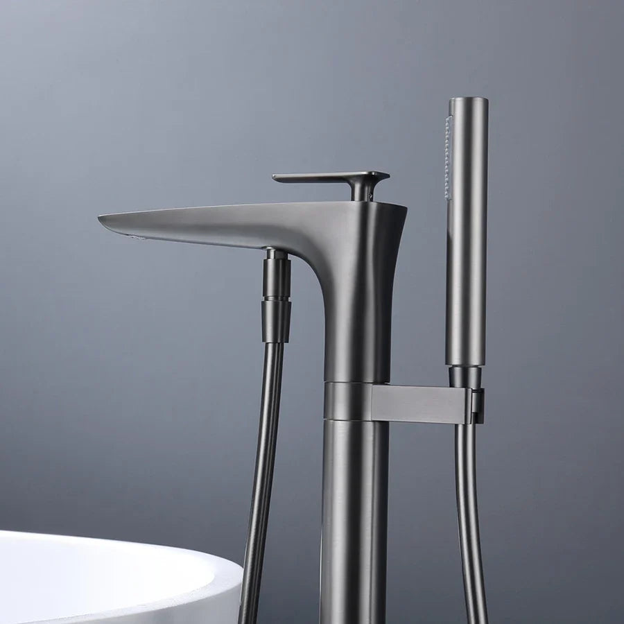 Robinet De Baignoire Au Sol 003 Collection Scamandre Gunmetal