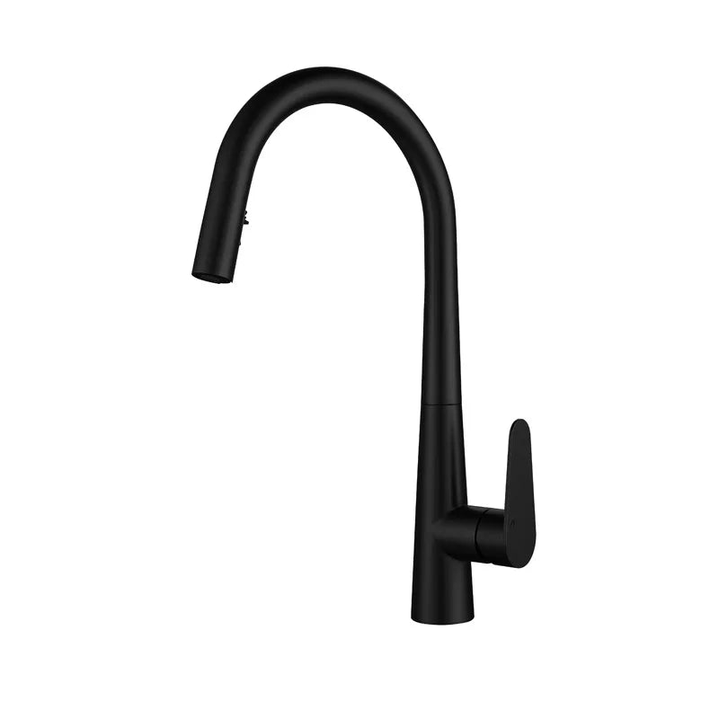 Robinet Cuisine Noir Mat HUDOR — mise en situation