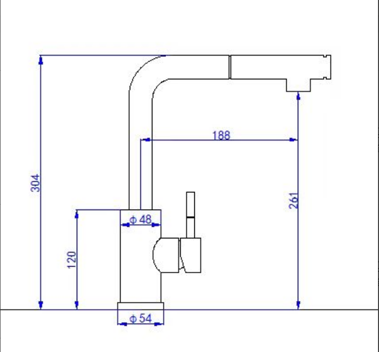 Kitchen faucet 2101 chrome collection Erymanthe removable head