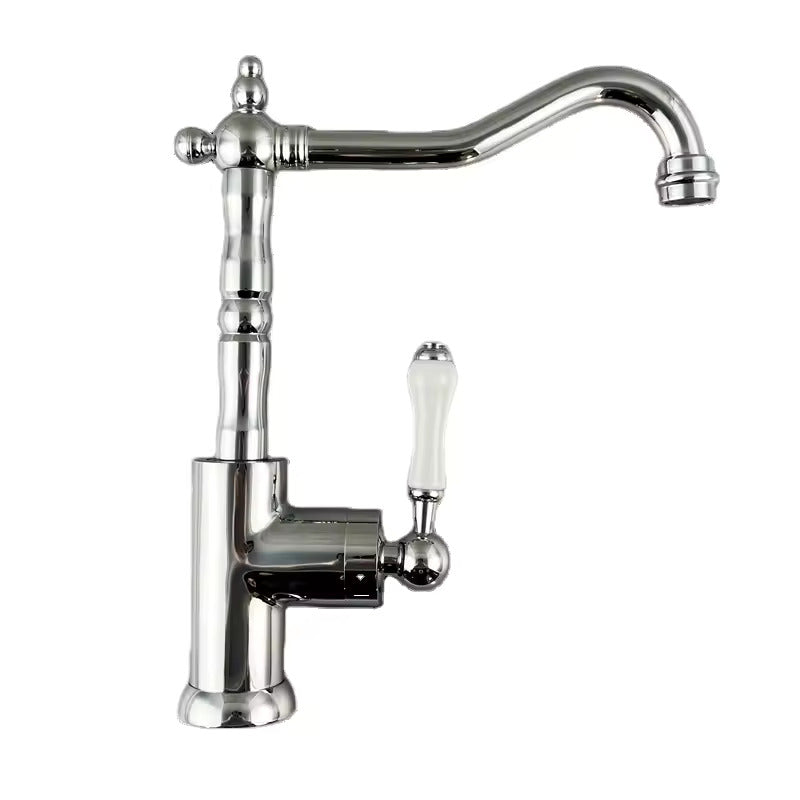 Robinet de cuisine en laiton 025 en laiton chromé collection Erymanthe