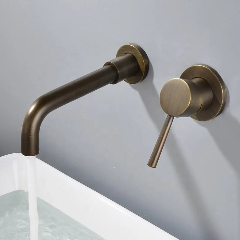 Robinet Lavabo Bronze Huilé HUDOR — détail