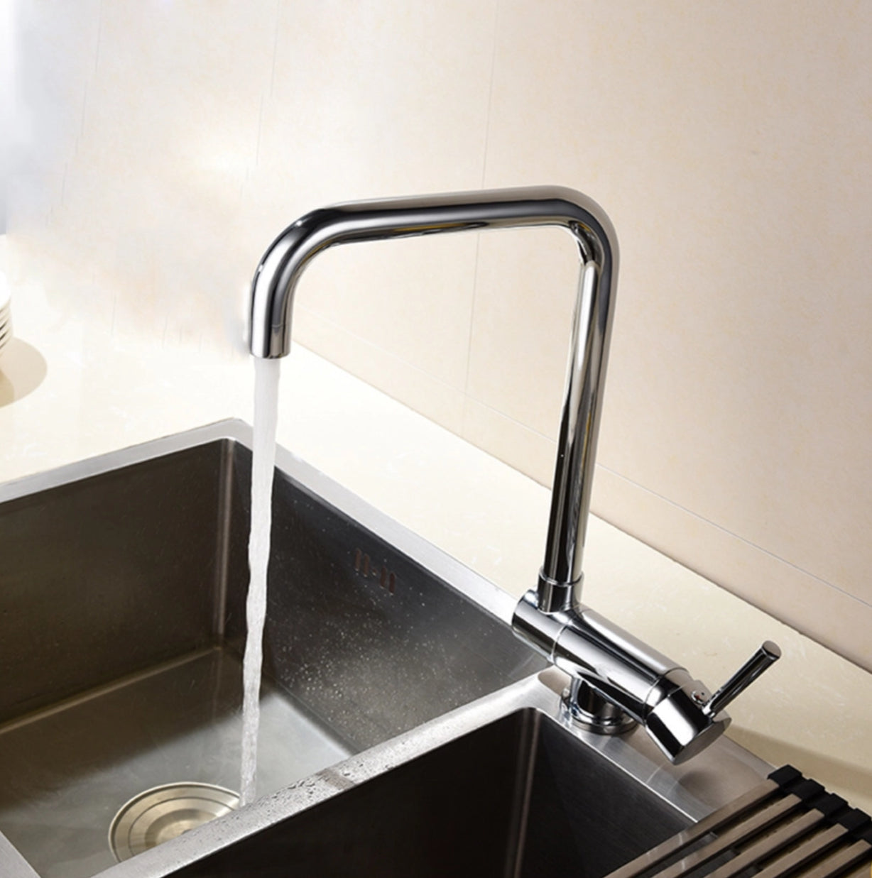 ROBINET DE CUISINE RABATTABLE W04 CHROME COLLECTION ERYMANTHE