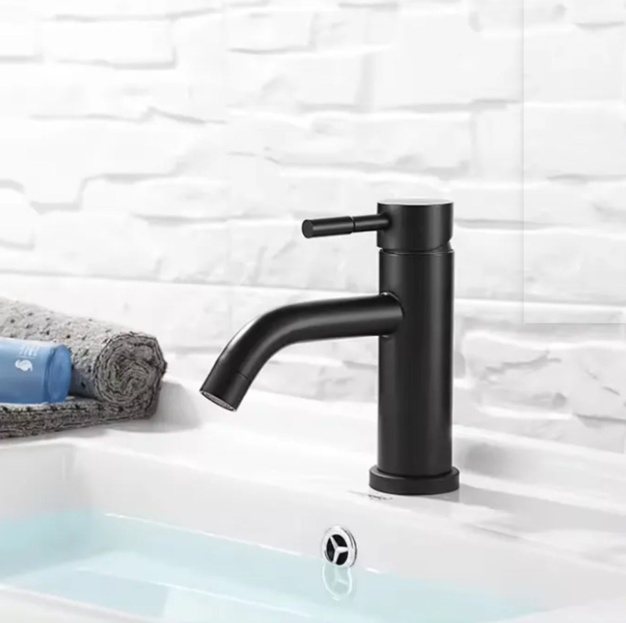 ROBINET DE LAVABO SUR PLAGE B205 01 31 2 noir mat COLLECTION Céphise