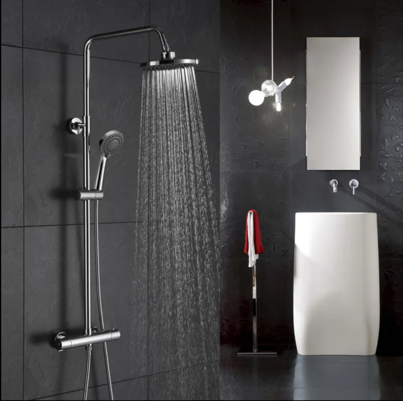 Colonne de douche thermostatique CHROME SC418 Collection Erymanthe