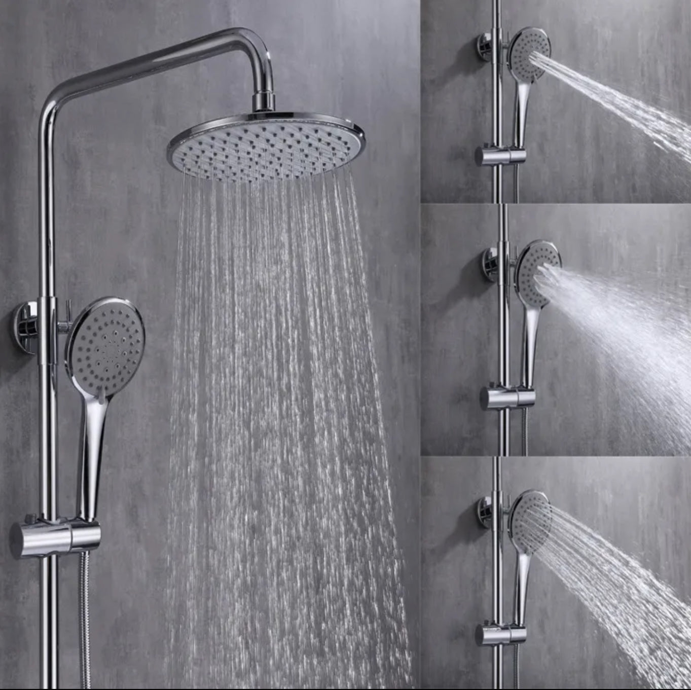 COLONNE DE DOUCHE SC418CH ERYMANTHE CHROMÉ | HUDOR