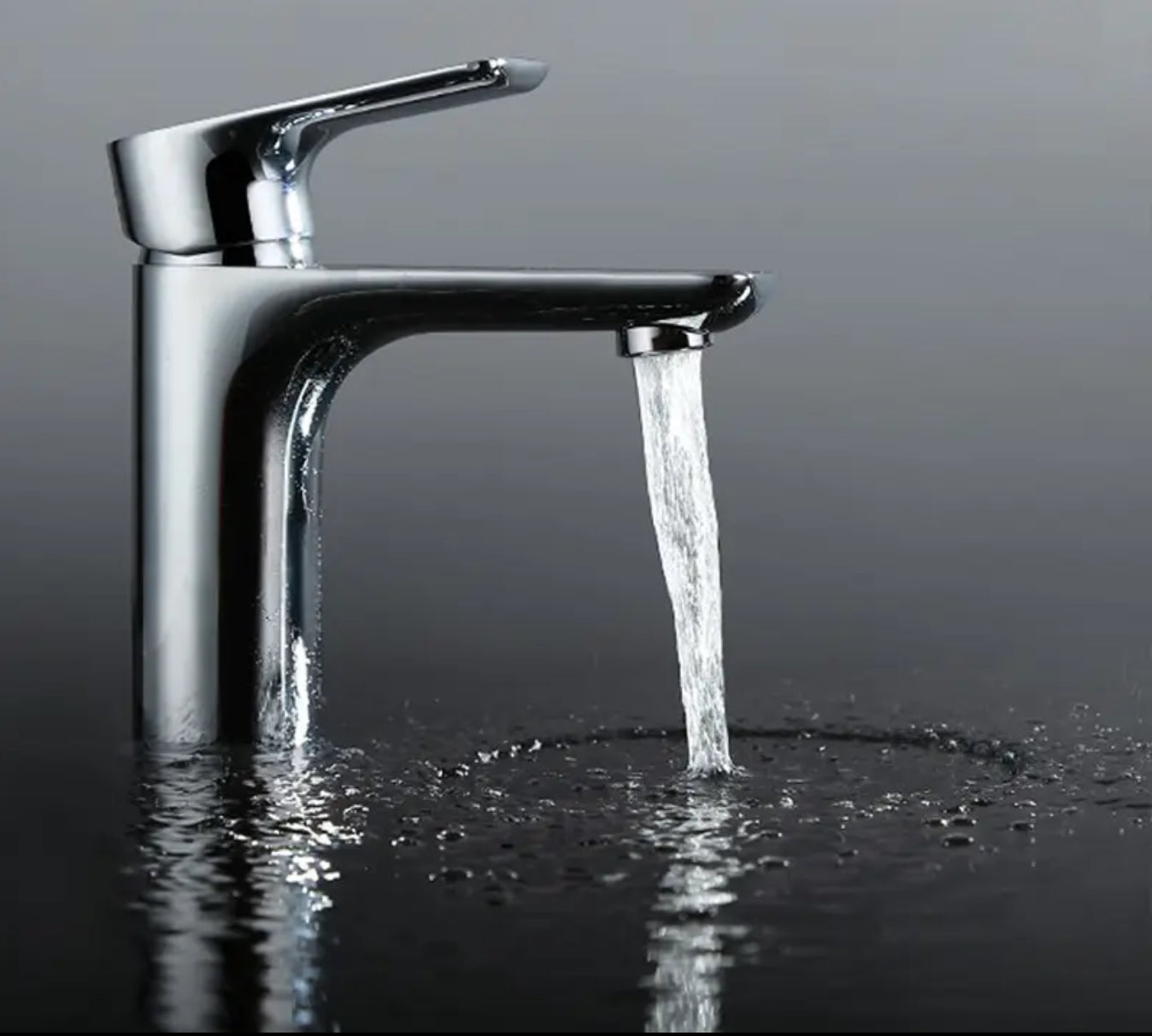 Grifo de lavabo de sobre encimera 1115300 en latón cromado de la colección Erymanthe 