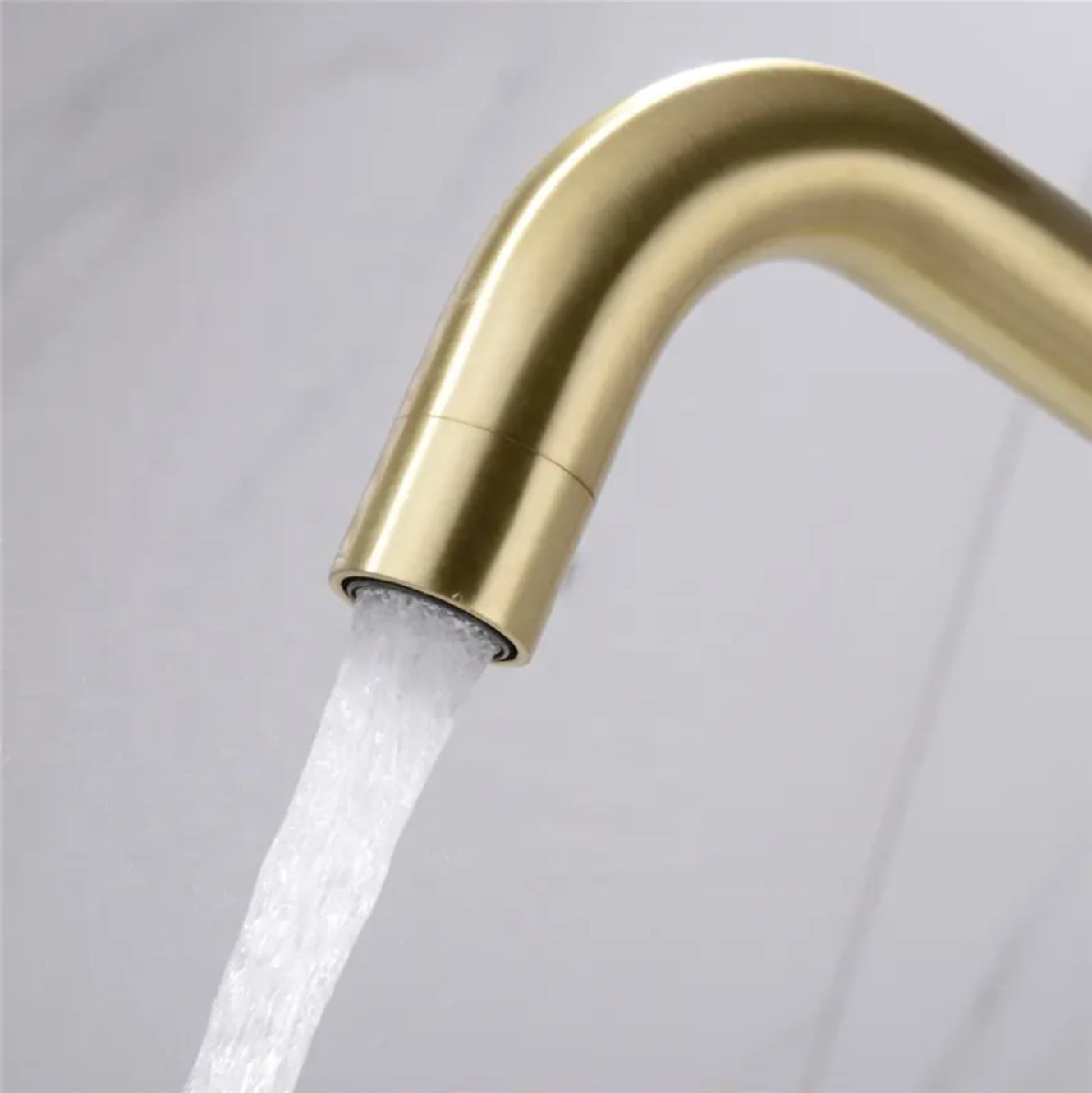 K128 KITCHEN FAUCET in BRUSHED GOLD BRASS SCAMANDRE COLLECTION