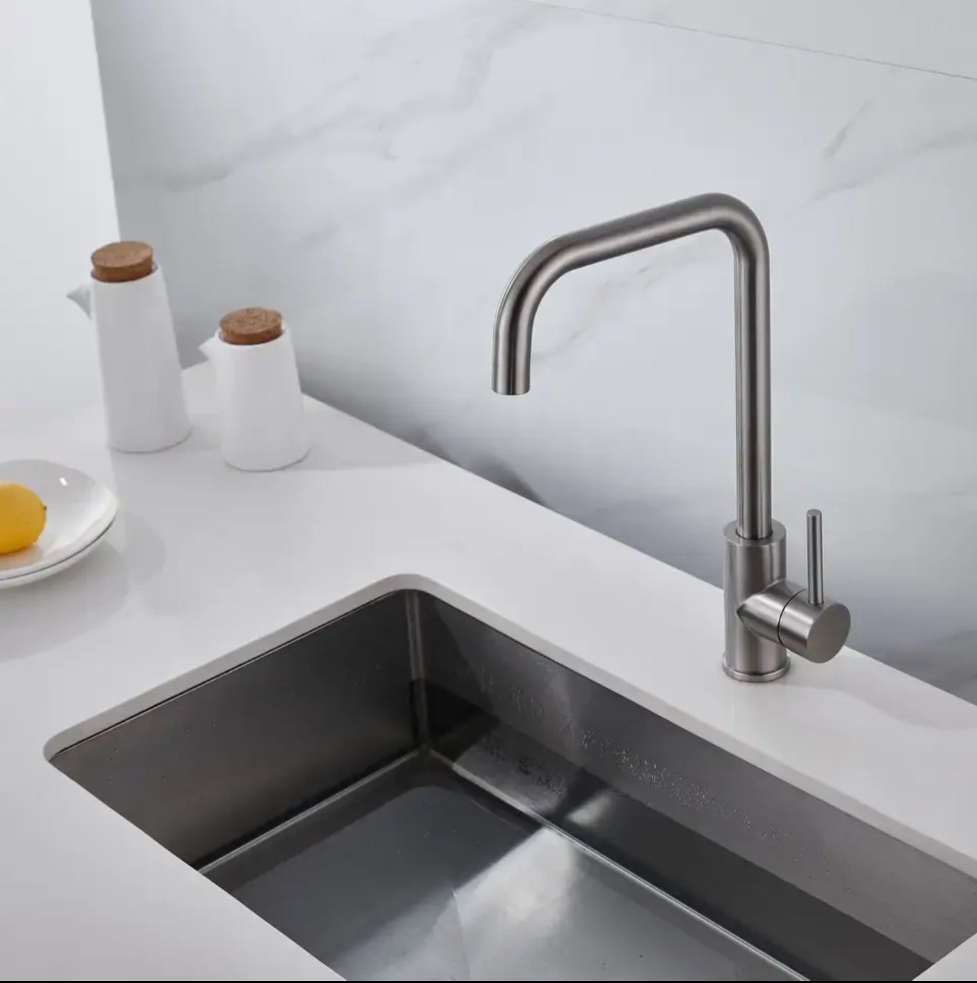 Robinet de cuisine K128 nickel brossé collection Eas