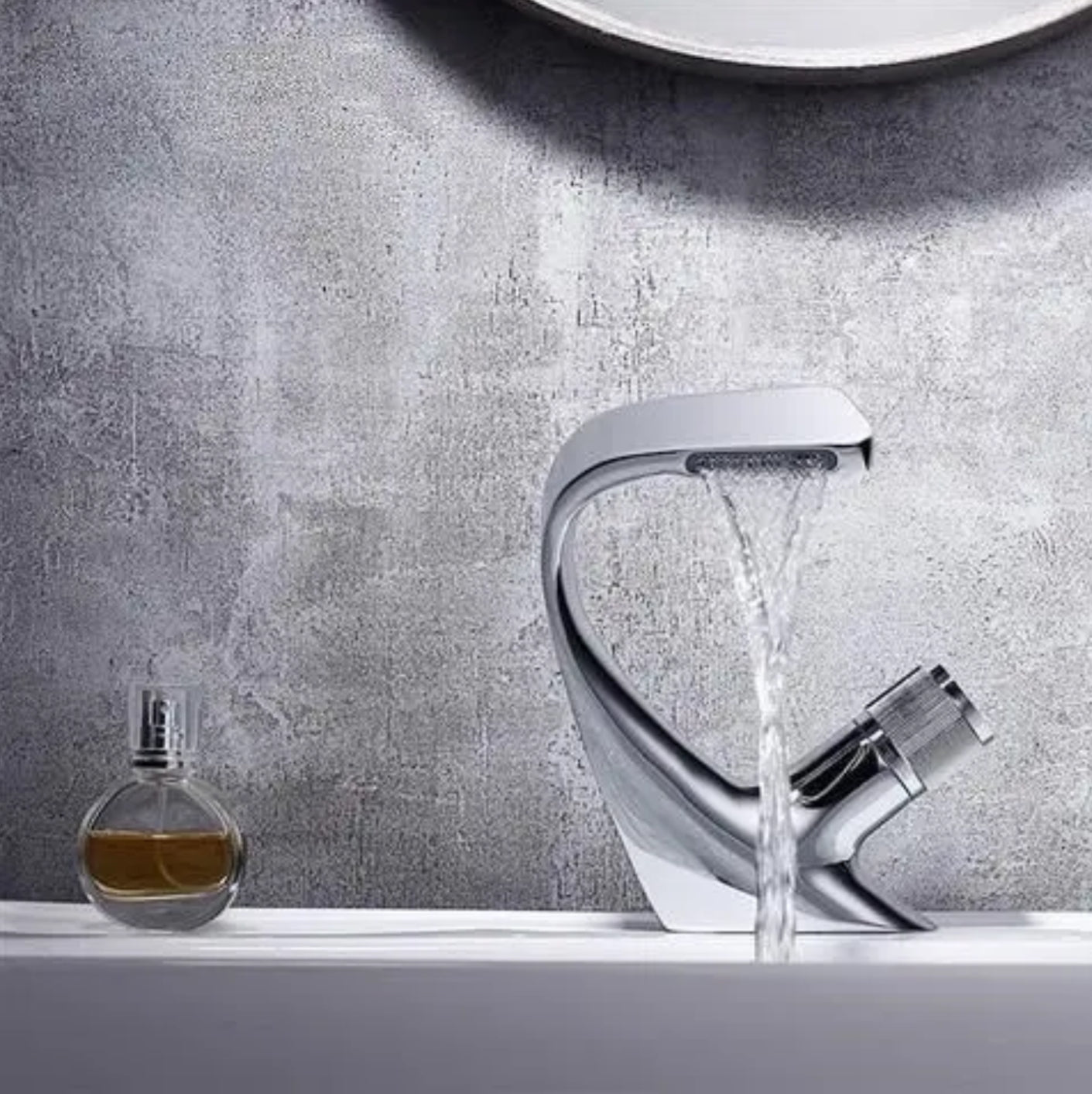 Chrome-plated brass sink faucet 80115 Erymanthe collection