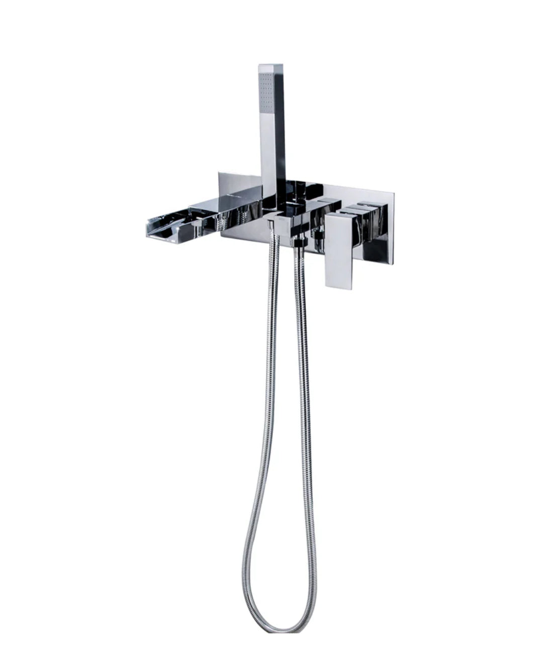 Robinet de baignoire à fixation murale 049 en laiton chromé collection Enipée