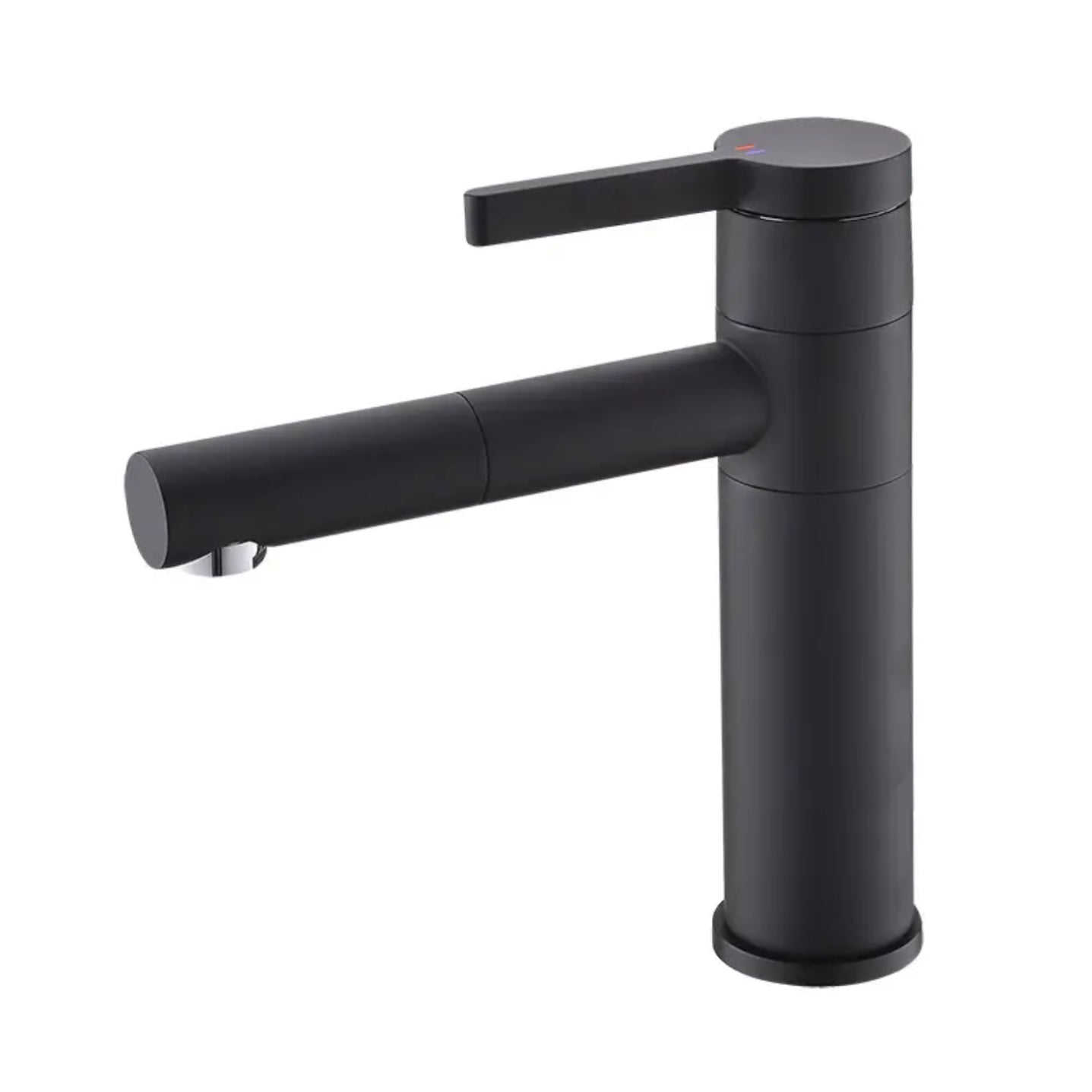Robinet de lavabo sur plage en laiton noir mat BNF605B collection Céphise