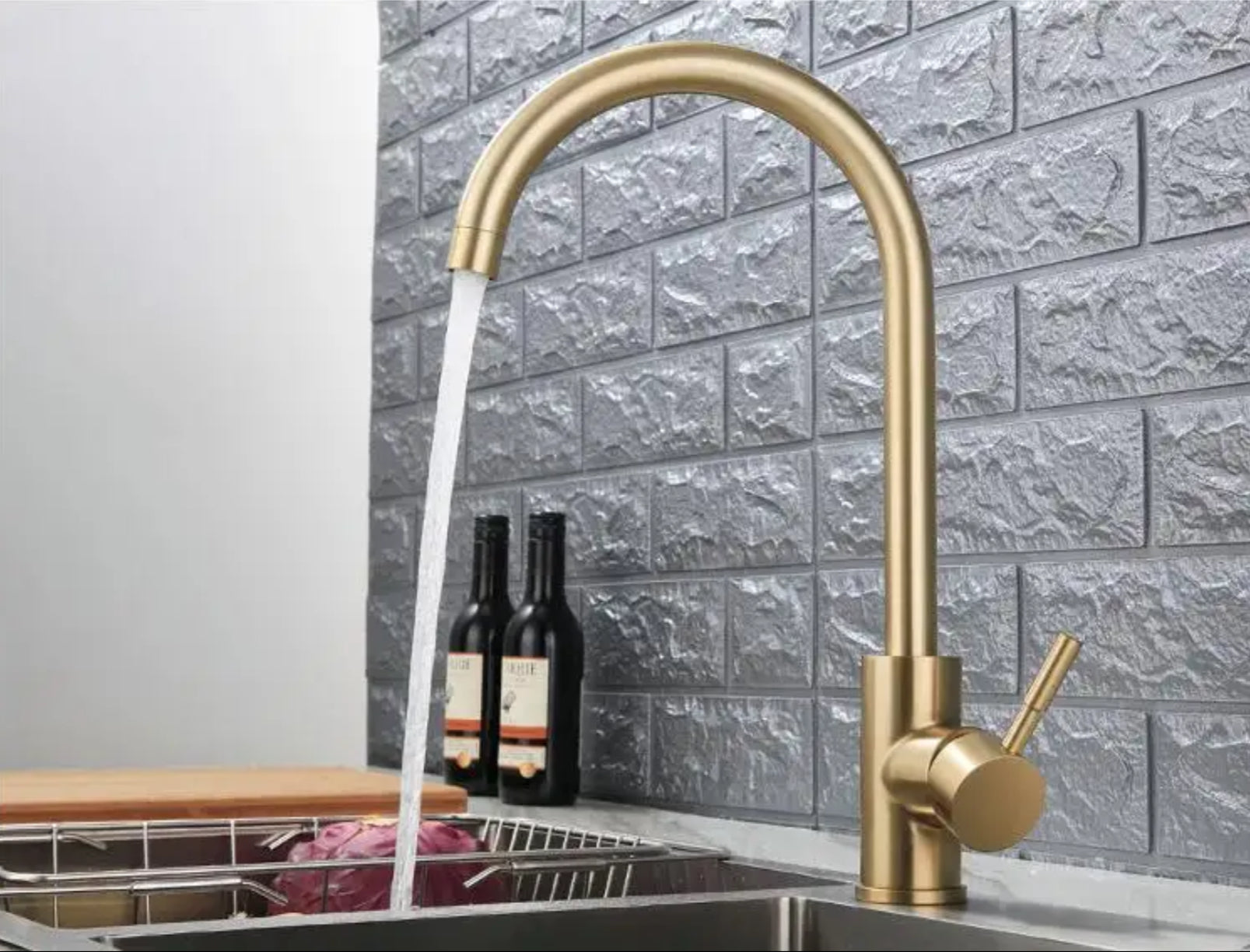 KF811BG2 BRUSHED GOLD KITCHEN FAUCET (MATTE GOLD) SCAMANDRE COLLECTION
