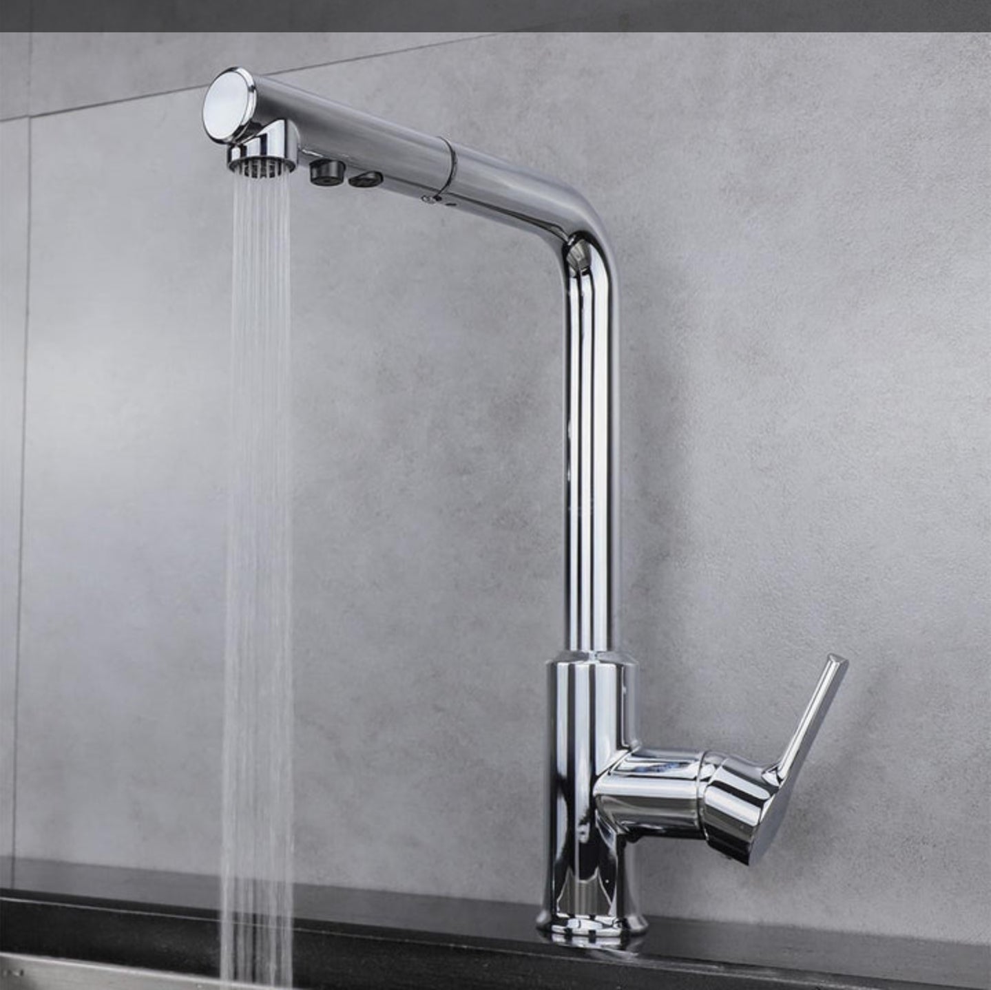Robinet de cuisine 0015 en laiton chromé collection Erymanthe
