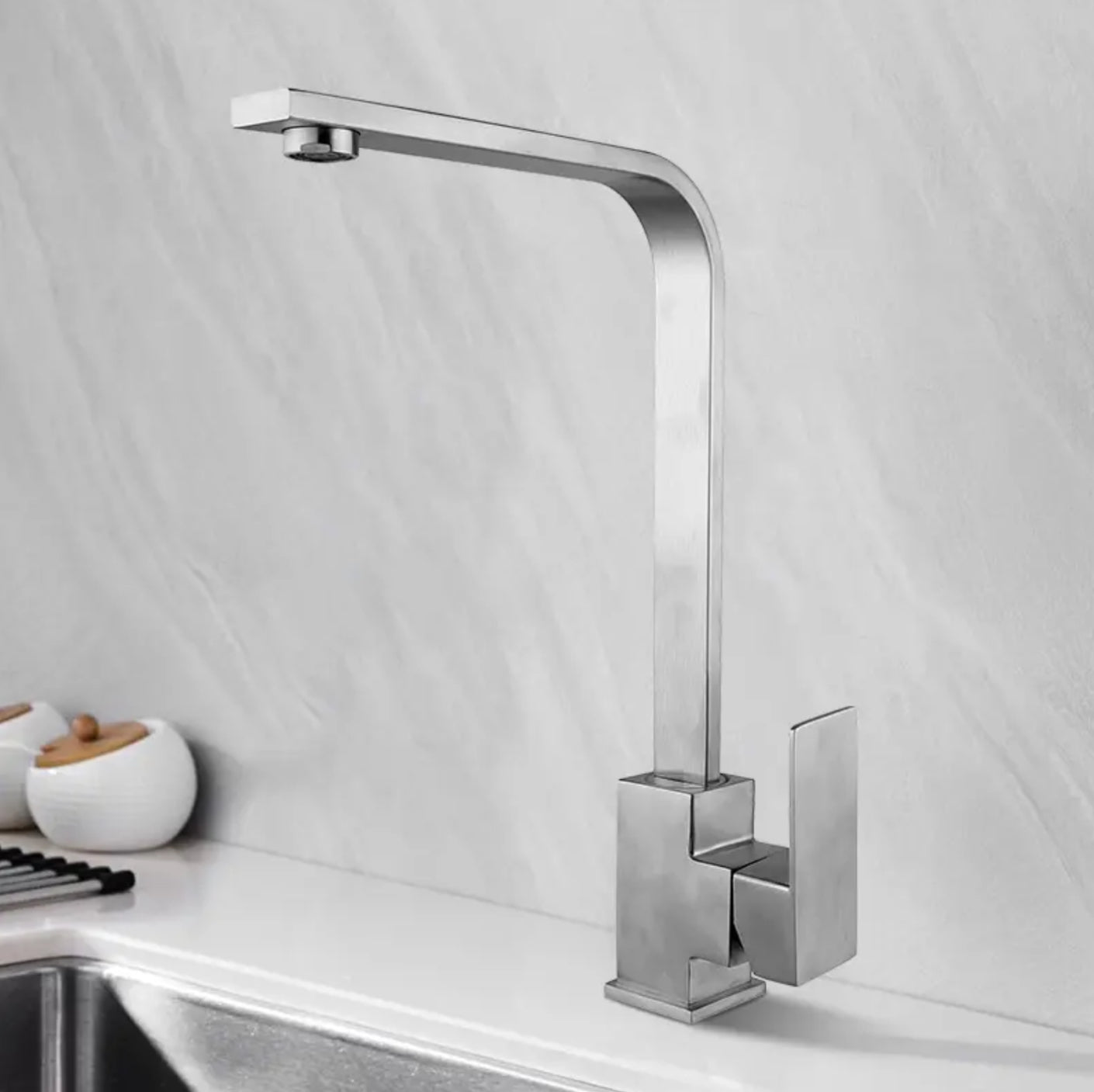 Robinet de cuisine 605 nickel brossé collection Axis