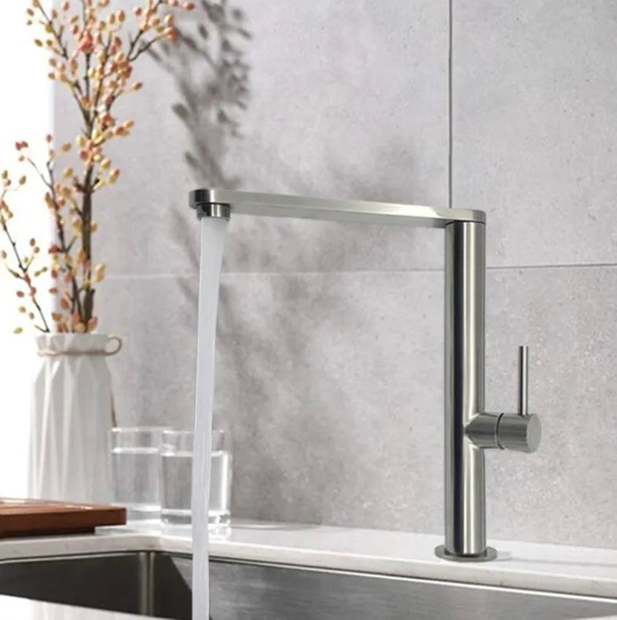 Robinet de cuisine chrome K935 en laiton collection Enipée