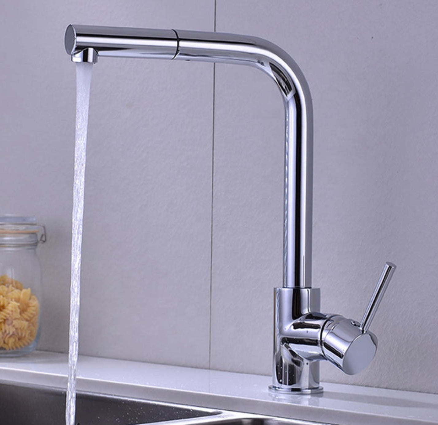 Robinet de cuisine 0016 en laiton chromé collection Erymanthe