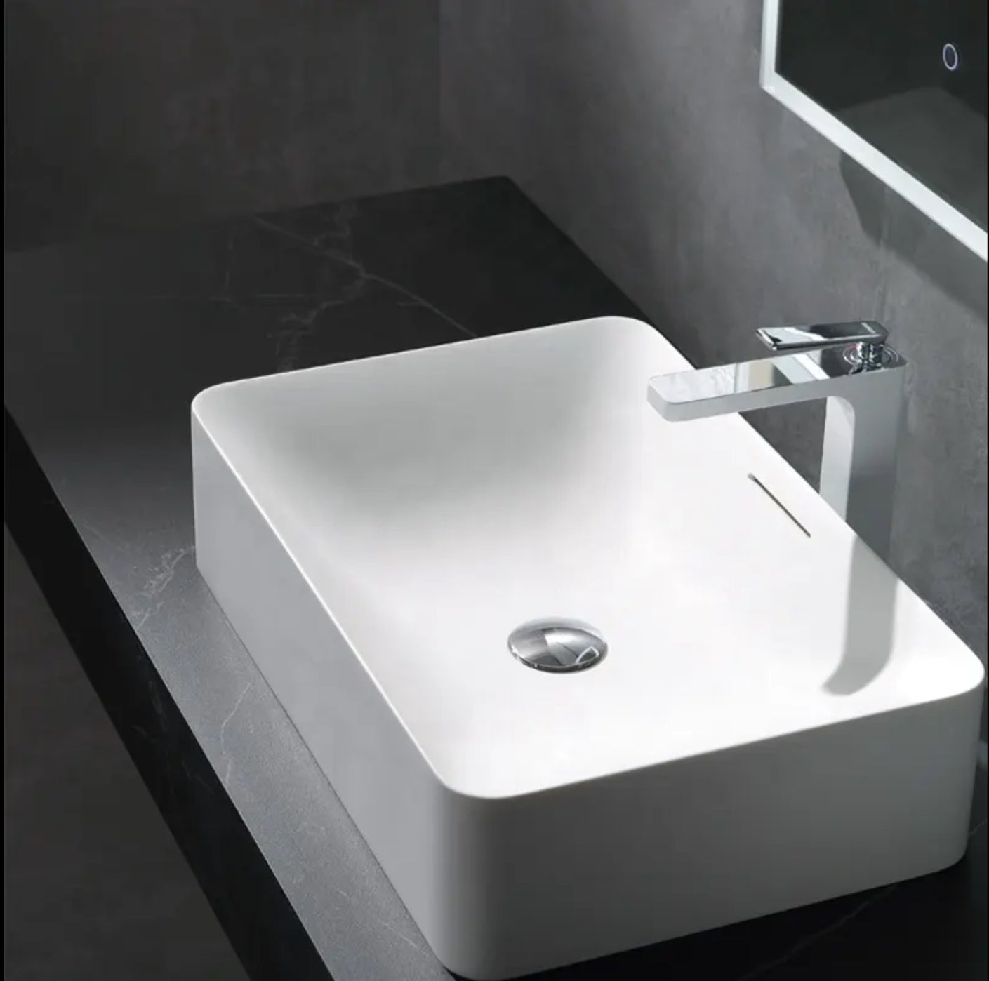 ROBINET DE LAVABO SURÉLEVÉ 14 EN LAITON NOIR COLLECTION Enipée