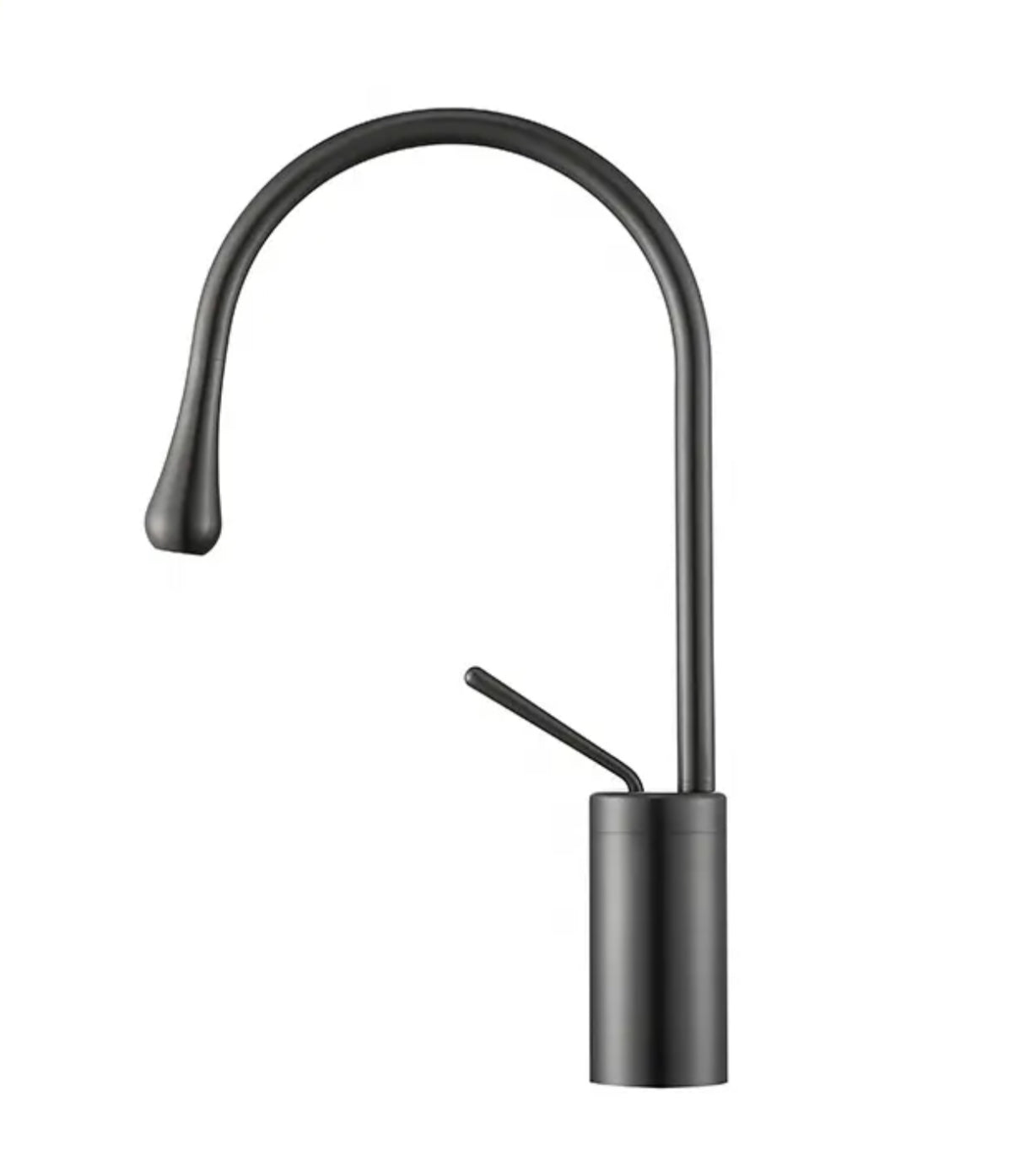 Robinet de lavabo surélevé 201 en laiton noir collection Céphise