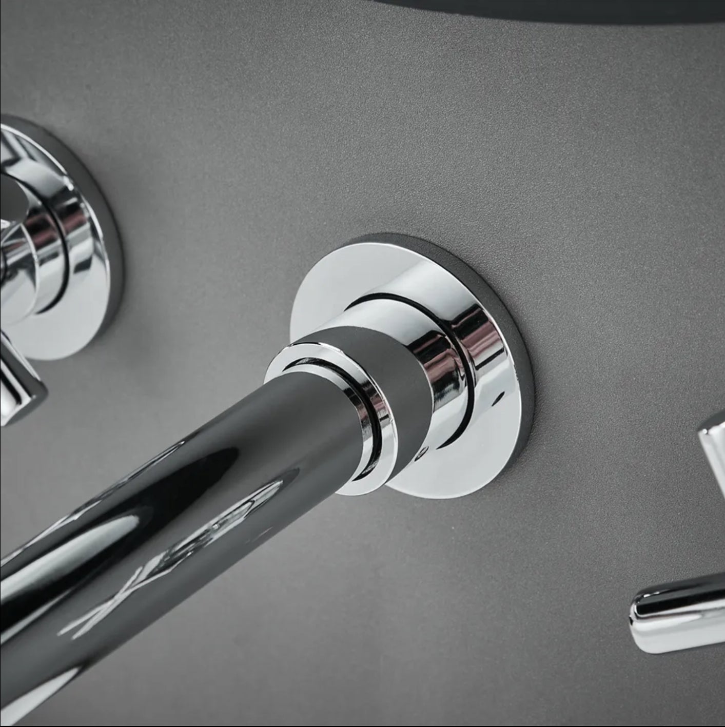532 wall-mounted sink faucet in chrome-plated brass Erymanthe collection 