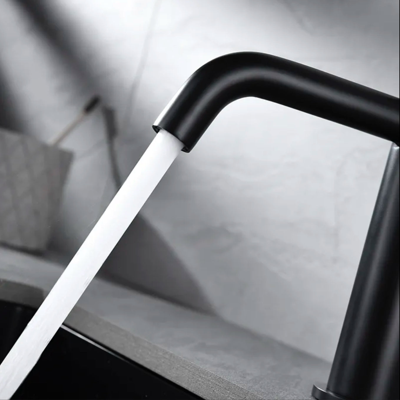 ROBINET DE LAVABO SUR PLAGE 80306B EN LAITON NOIR COLLECTION CéPHISE