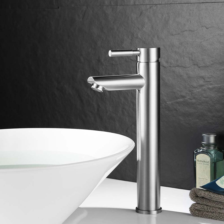 Robinet de lavabo surélevé 20 en laiton chromé collection Erymanthe