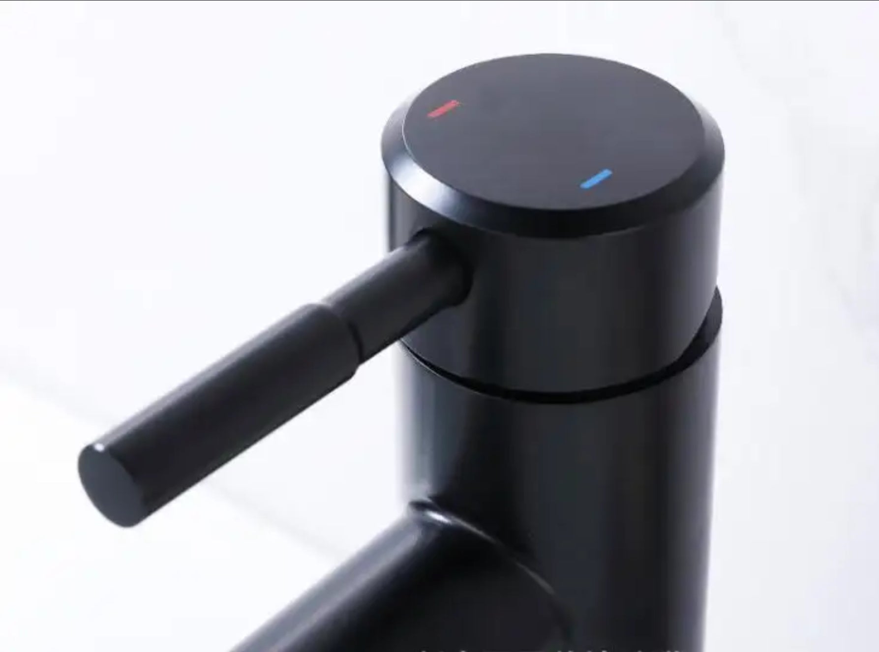 Deck-mounted sink faucet 006 in black brass Céphise collection 