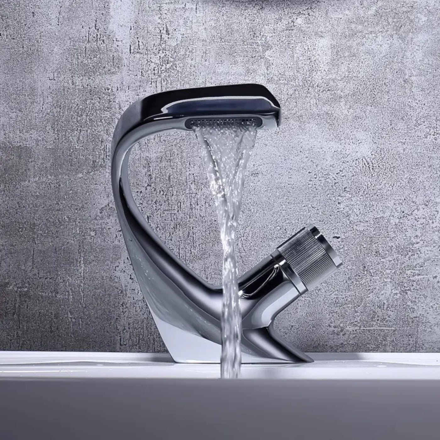 Robinet de lavabo sur plage en laiton chromé 80115 collection Erymanthe